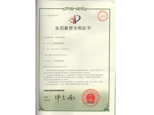 專(zhuān)利證書(shū)